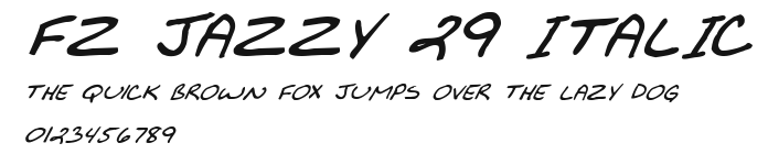 FZ JAZZY 29 ITALIC Preview