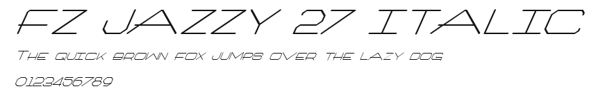 FZ JAZZY 27 ITALIC Preview