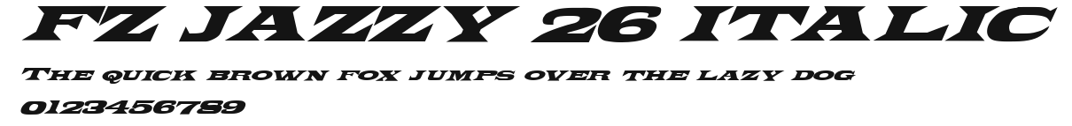 FZ JAZZY 26 ITALIC Preview