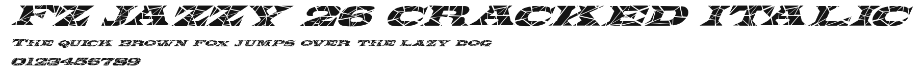FZ JAZZY 26 CRACKED ITALIC Preview