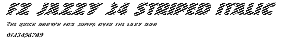 FZ JAZZY 24 STRIPED ITALIC Preview