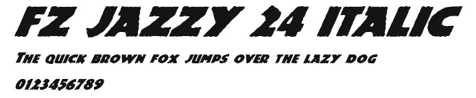 FZ JAZZY 24 ITALIC Preview