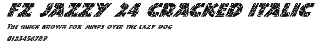 FZ JAZZY 24 CRACKED ITALIC Preview