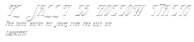 FZ JAZZY 23 HOLLOW ITALIC Preview