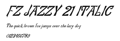 FZ JAZZY 21 ITALIC Preview