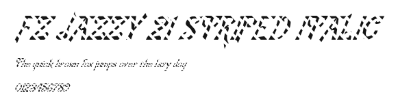 FZ JAZZY 21 STRIPED ITALIC Preview