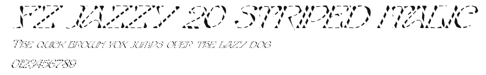 FZ JAZZY 20 STRIPED ITALIC Preview