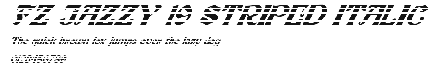 FZ JAZZY 19 STRIPED ITALIC Preview