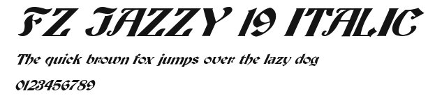 FZ JAZZY 19 ITALIC Preview