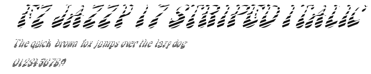 FZ JAZZY 17 STRIPED ITALIC Preview
