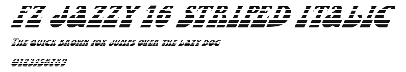 FZ JAZZY 16 STRIPED ITALIC Preview