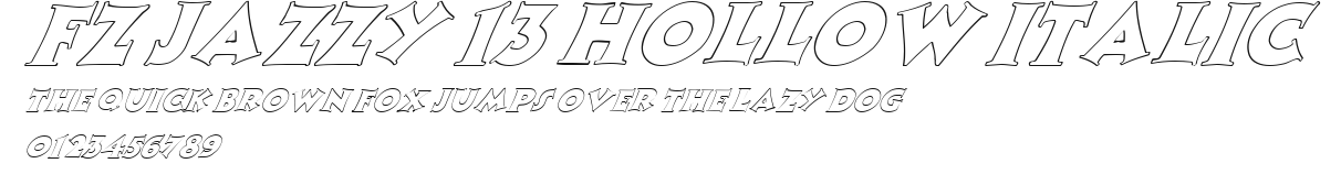 FZ JAZZY 13 HOLLOW ITALIC Preview