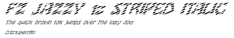 FZ JAZZY 12 STRIPED ITALIC Preview
