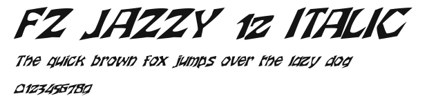 FZ JAZZY 12 ITALIC Preview