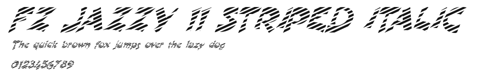 FZ JAZZY 11 STRIPED ITALIC Preview