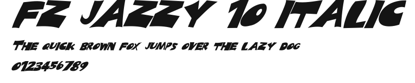 FZ JAZZY 10 ITALIC Preview