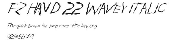 FZ HAND 22 WAVEY ITALIC Preview