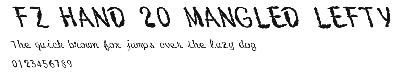 FZ HAND 20 MANGLED LEFTY Preview