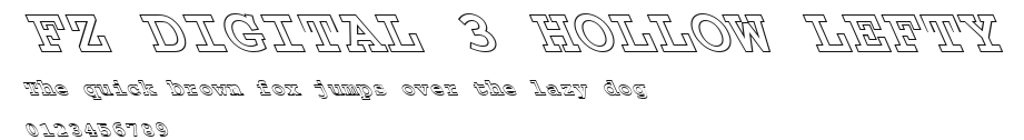 FZ DIGITAL 3 HOLLOW LEFTY Preview