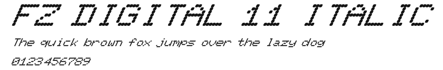FZ DIGITAL 11 ITALIC Preview