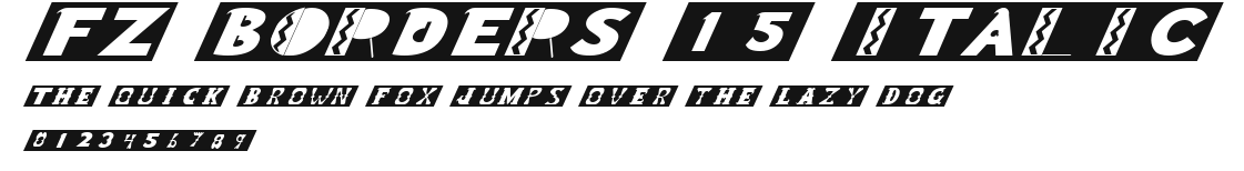 FZ BORDERS 15 ITALIC Preview