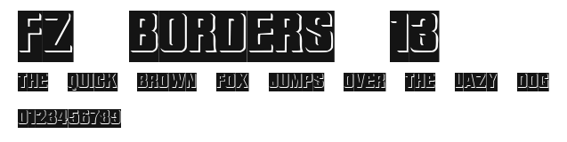 FZ BORDERS 13 Preview