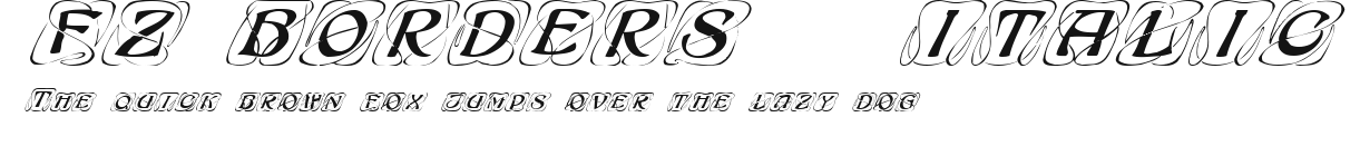 FZ BORDERS 11 ITALIC Preview