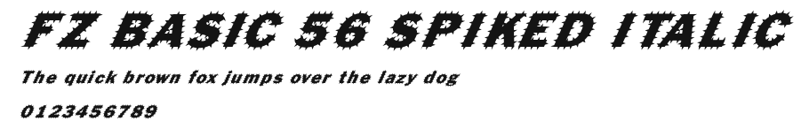 FZ BASIC 56 SPIKED ITALIC Preview