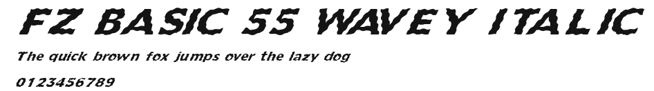 FZ BASIC 55 WAVEY ITALIC Preview