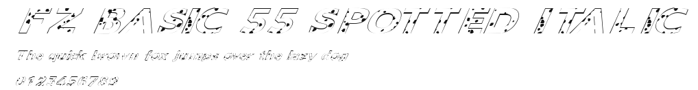 FZ BASIC 55 SPOTTED ITALIC Preview