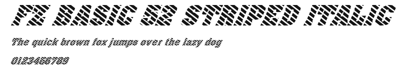 FZ BASIC 52 STRIPED ITALIC Preview