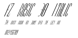 FZ BASIC 38 ITALIC Preview