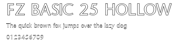 FZ BASIC 25 HOLLOW Preview