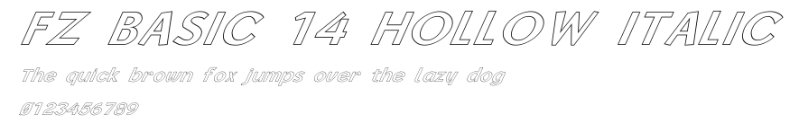 FZ BASIC 14 HOLLOW ITALIC.ttf