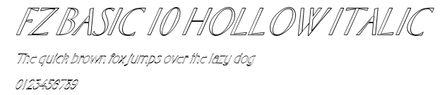 FZ BASIC 10 HOLLOW ITALIC.ttf