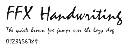 FFX Handwriting Preview