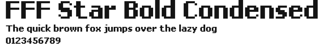 FFF Star Bold Condensed Preview