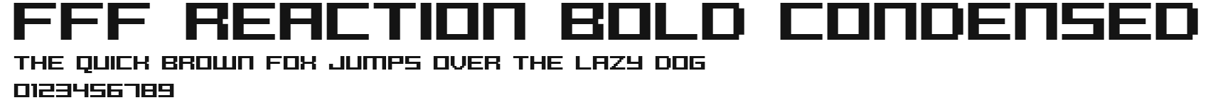 FFF Reaction Bold Condensed Preview