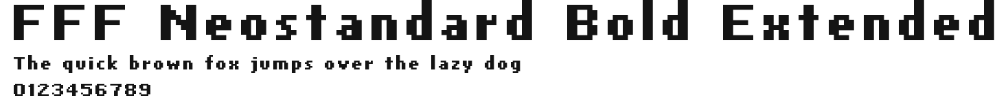 FFF Neostandard Bold Extended Preview