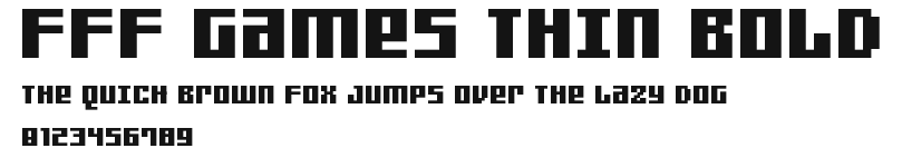 FFF Games Thin Bold Preview