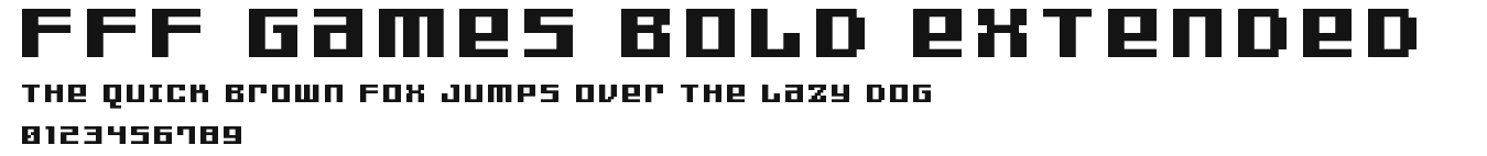 FFF Games Bold Extended  Preview