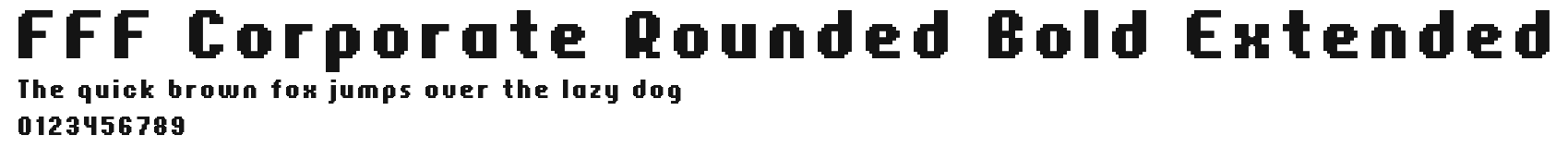 FFF Corporate Rounded Bold Extended Preview