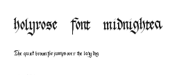 holyrose-font-midnightea Preview