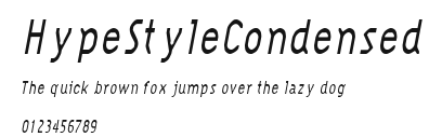 HypeStyleCondensed Preview