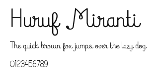 Huruf Miranti Preview