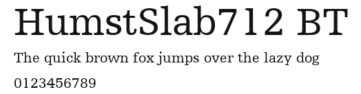 HumstSlab712 BT.ttf