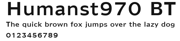 Humanst970 BT.ttf