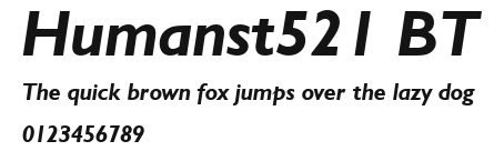 Humanst521 BT Preview