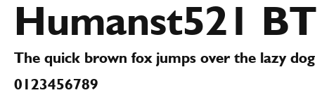 Humanst521 BT Preview