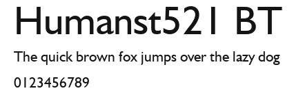 Humanst521 BT Preview